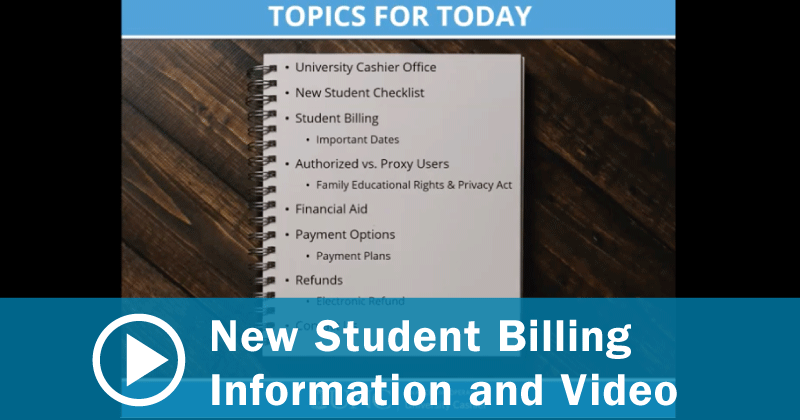 UNC Student Orientation Billing Information